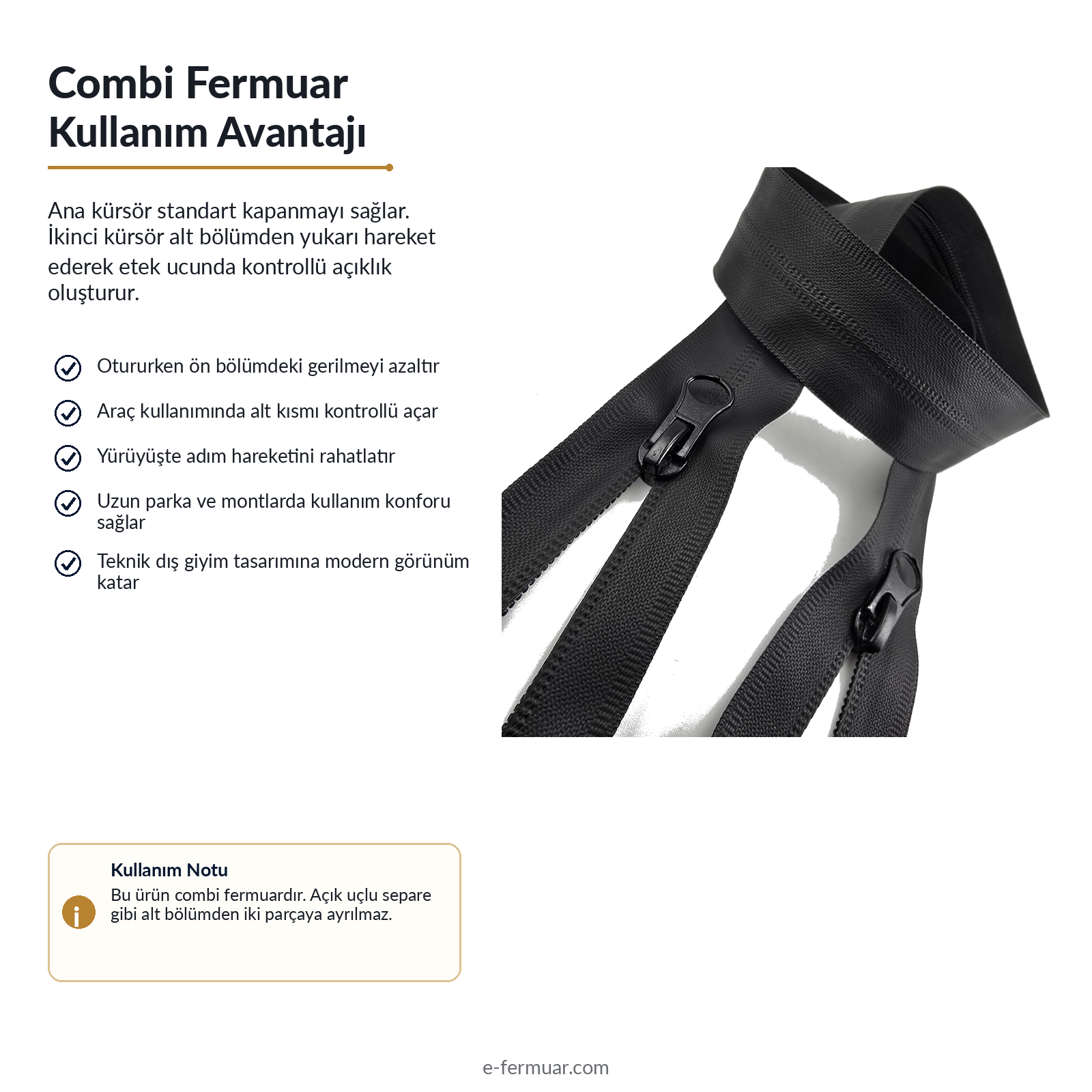 Su Geçirmez Fermuar 69 cm Tpu  NC0069SG
