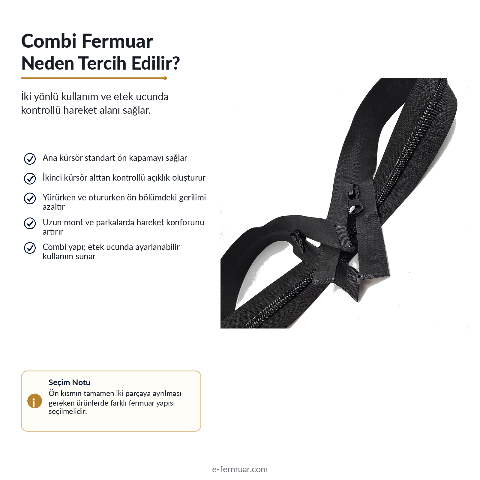 72 cm TPU Su Geçirmez Fermuar | Uzun Teknik Dış Giyim İçin Güçlü Seçim | NC0072SG