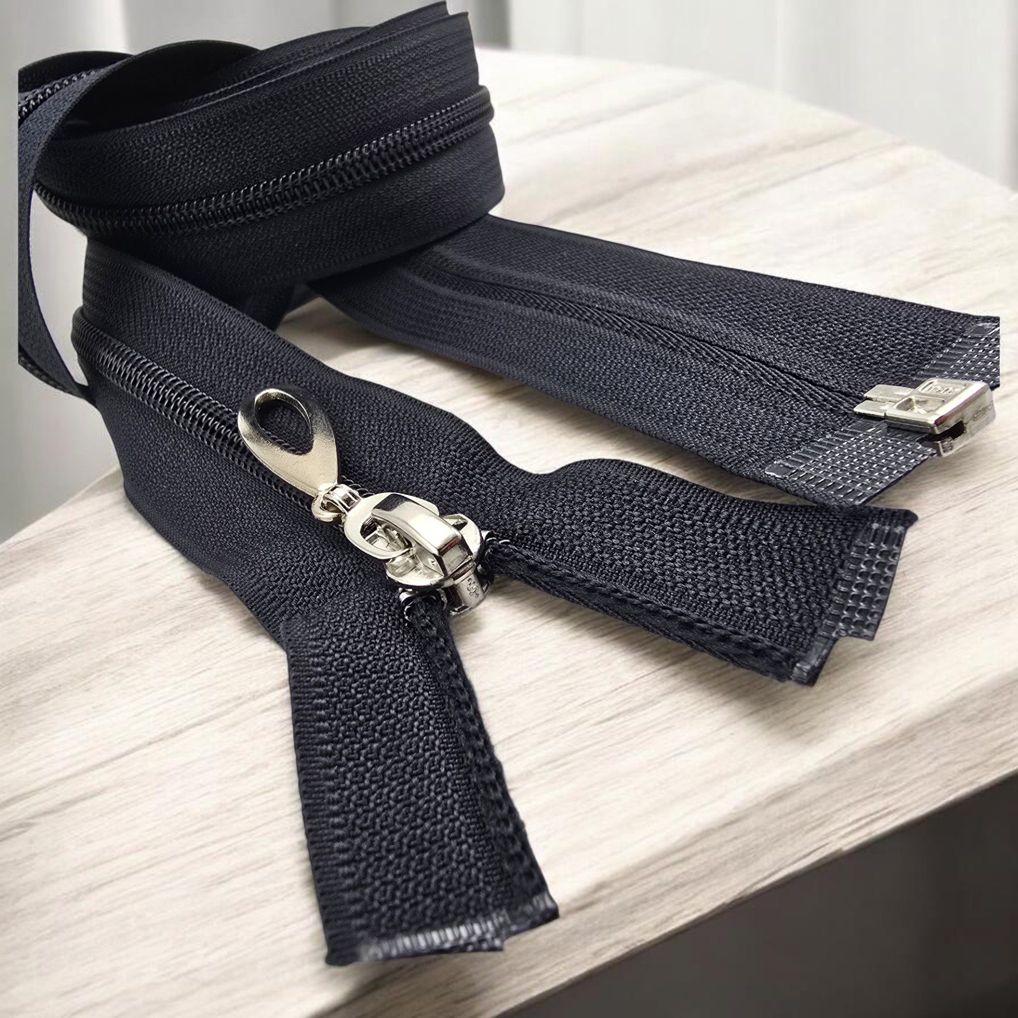 Naylon Özel Elcikli Ferace Fermuarı 100 Cm  Açık Uçlu (Separe)  -  PR00100T10