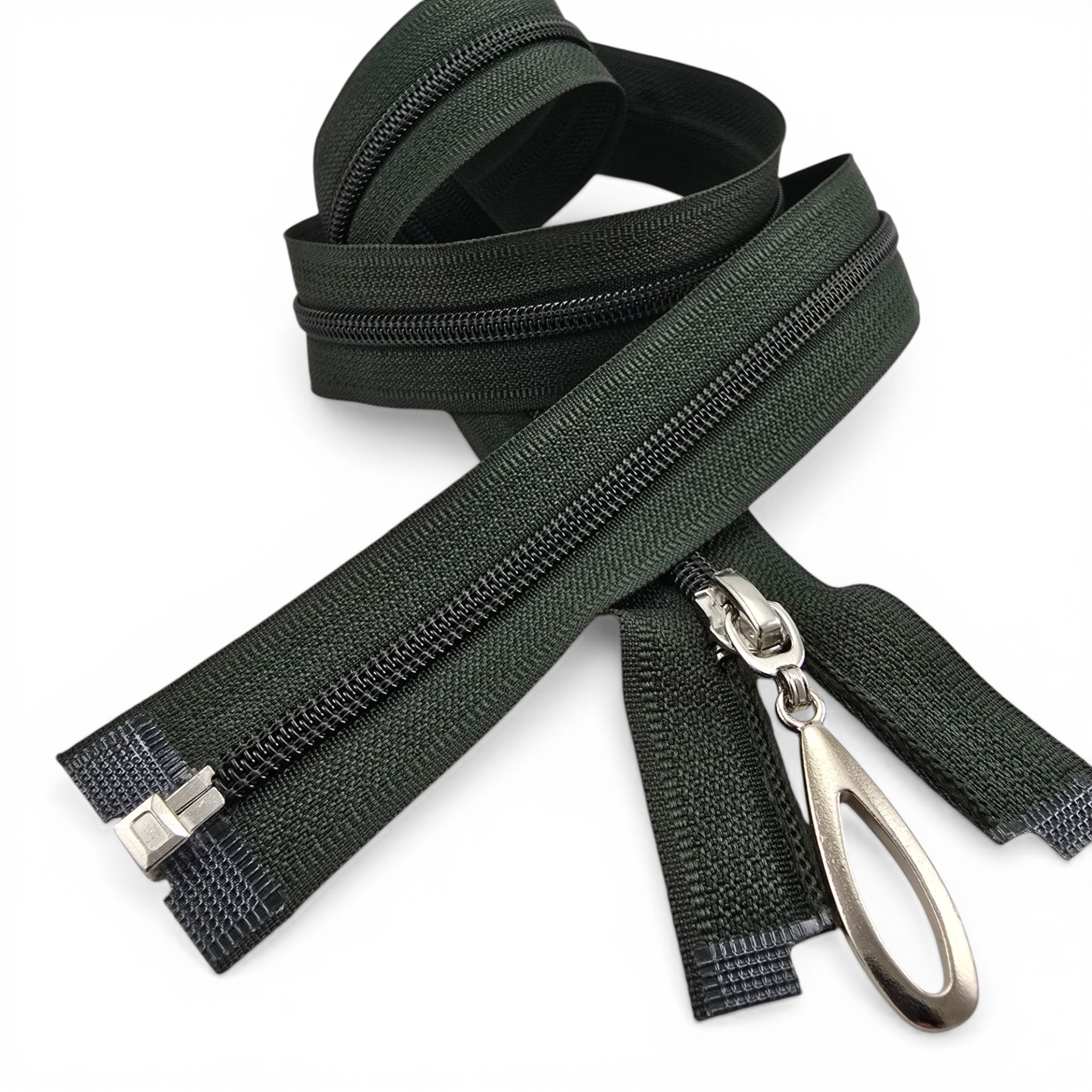 120 cm Özel Elcikli Ferace Fermuarı | Dikkat Çekici Uzun Açık Uçlu Model | PR00120T10