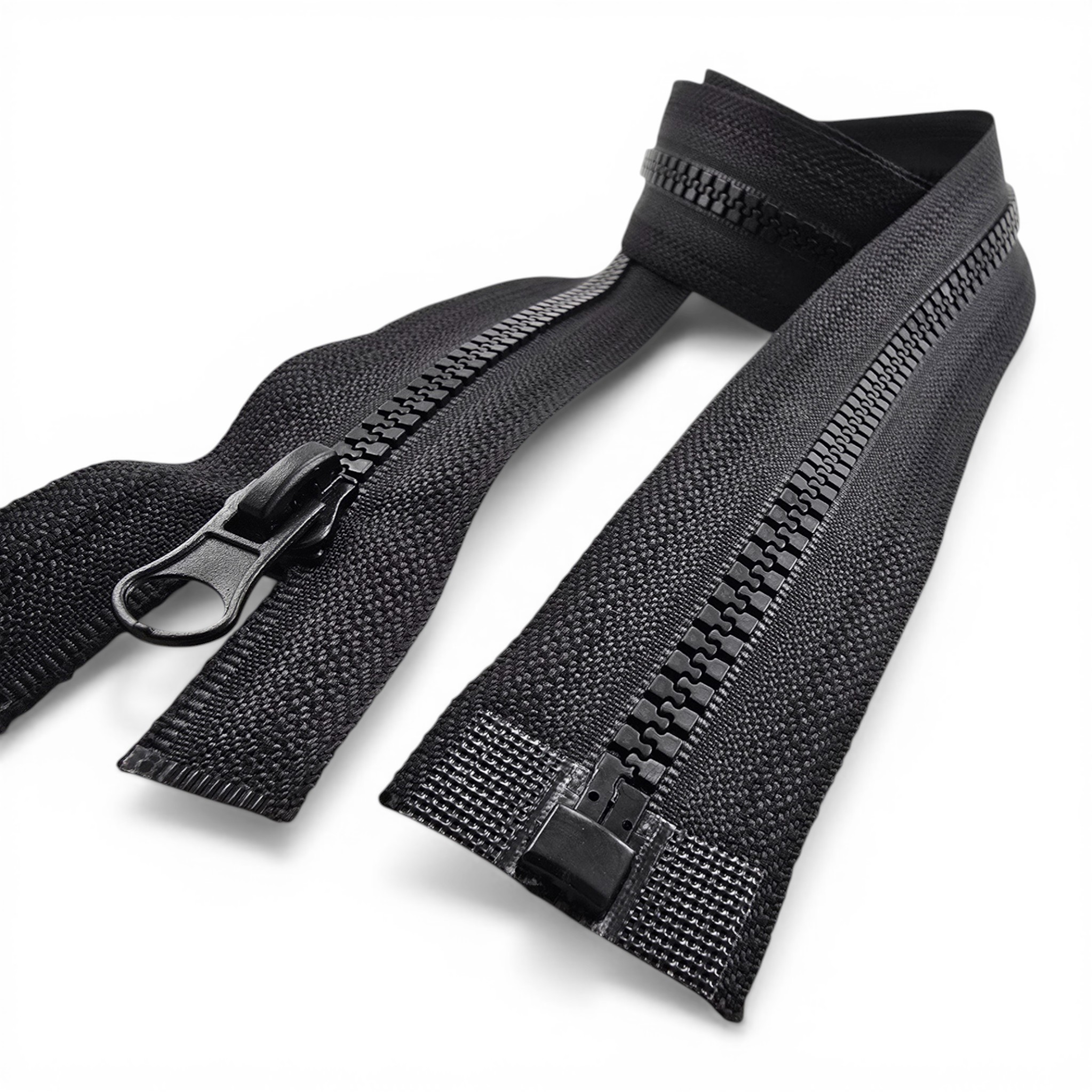 51 cm uzunluğunda, açık uçlu T6 Timsah Diş Kemik Fermuar, mont ve ceketler için ideal.