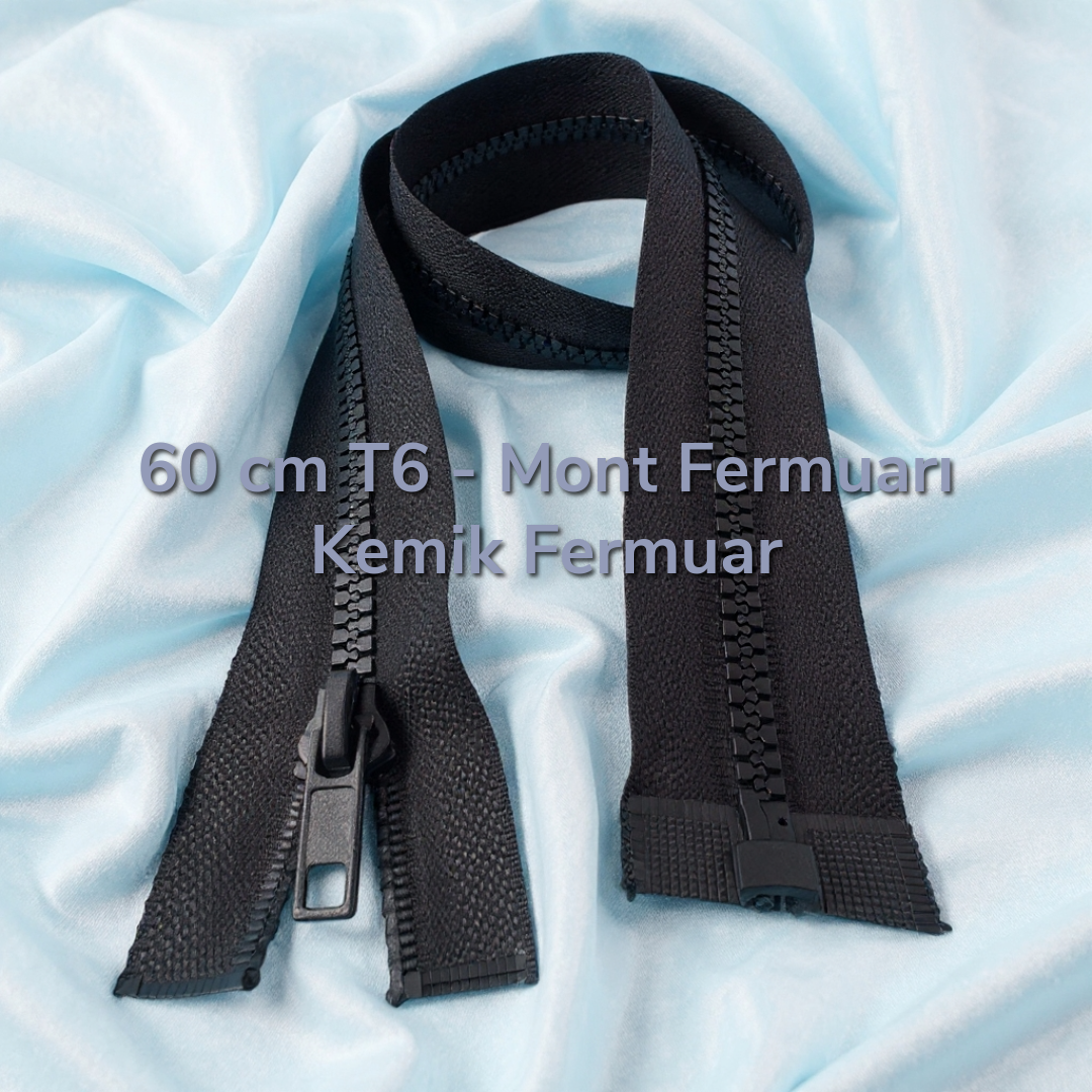 Kemik Mont Fermuarı Açık Uçlu (Separe) 60 Cm -  PR0060T6