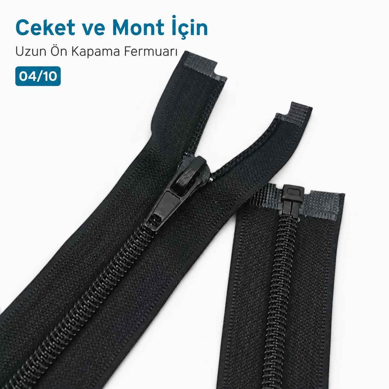 74 cm / 29.134 in T10 #5 Black Nylon Open-End Separating Jacket Zipper – ZPS0074T10