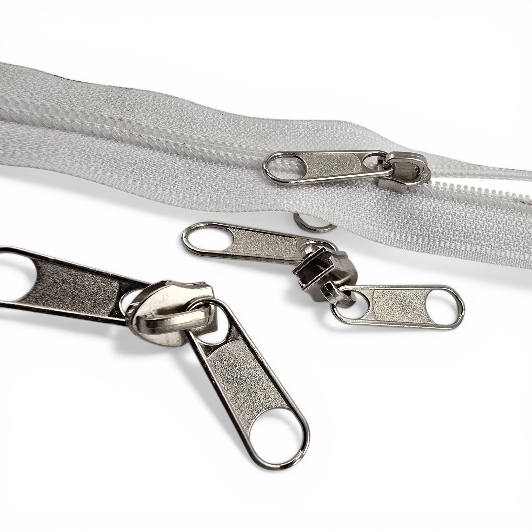 Naylon Fermuar Kursörü Çift Elcikli Tip 10  - Çadır Fermuarı Kursörü - ESB002N10C