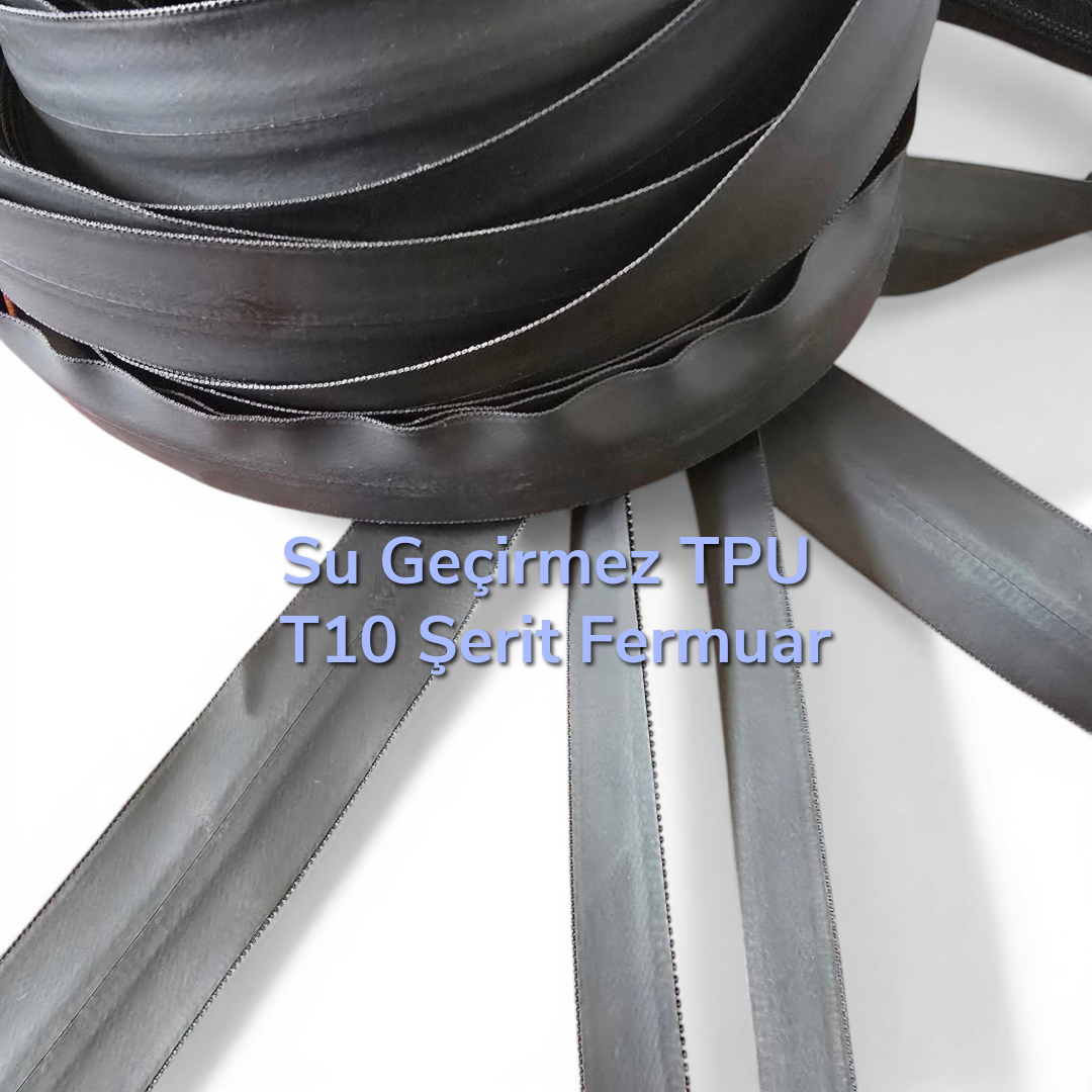 Su Geçirmez Şerit Fermuar TPU T 10 - SRTSGT10, dayanıklılığı ve şık tasarımıyla dikkat çeker.