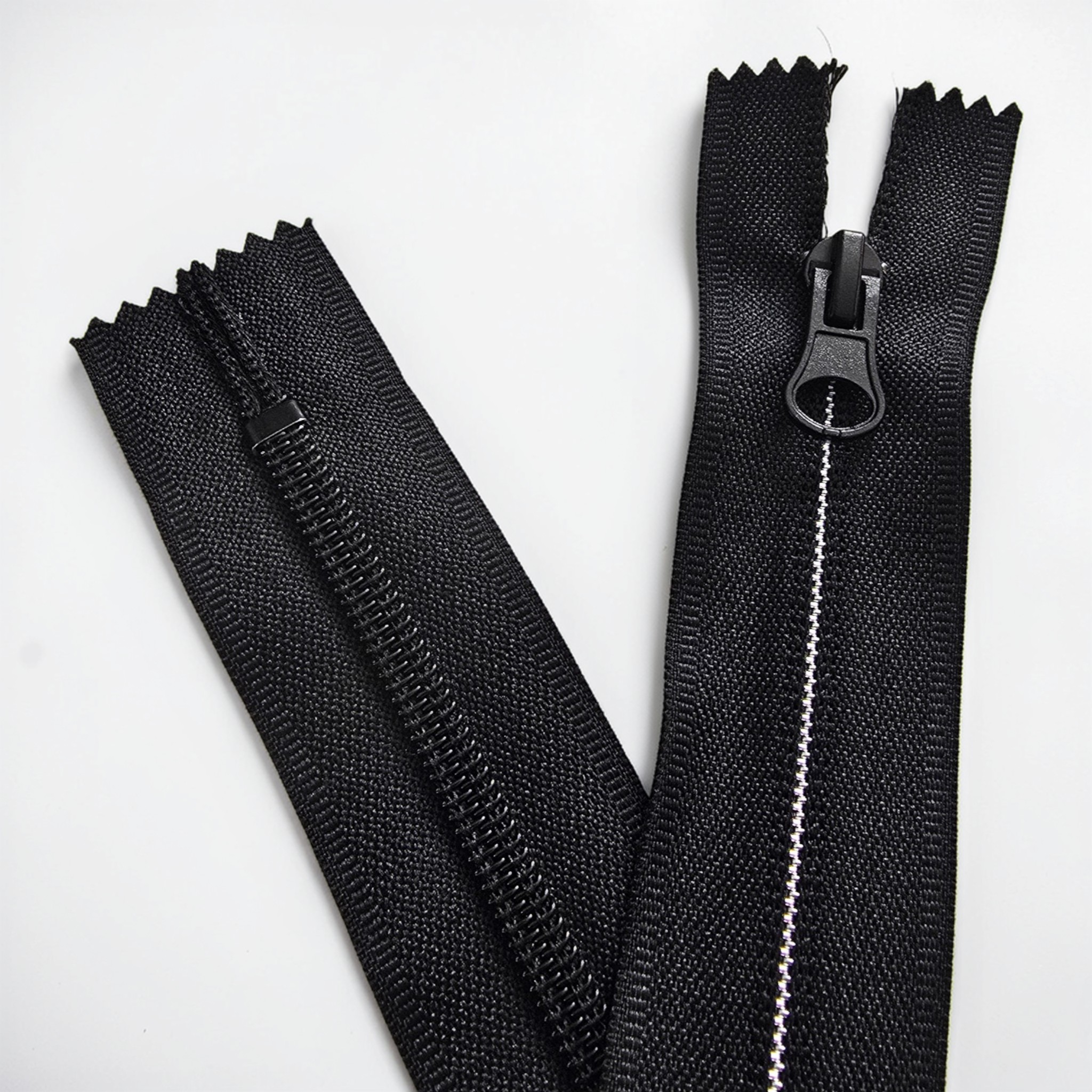 Siyah 20 cm T5 Revers Naylon Fermuar – Kapalı Uçlu Combi Kafa Model - ZP0020T10C