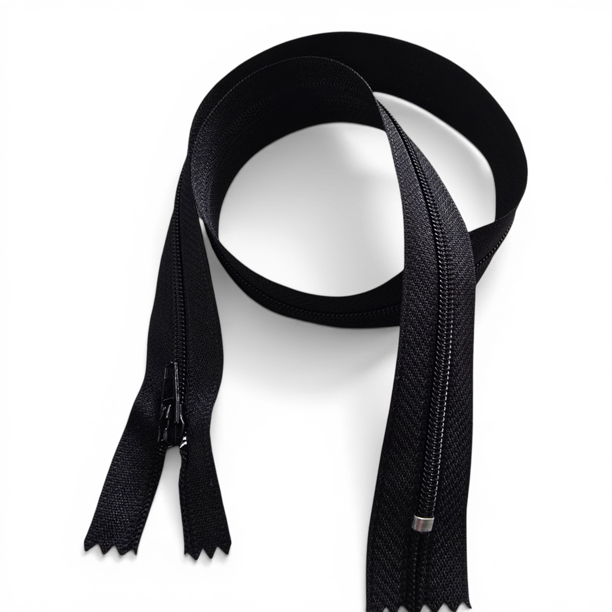 55 cm Siyah T5 Naylon Kapalı Uçlu Fermuar – Dayanıklı Dipli Model - Zp0055t5