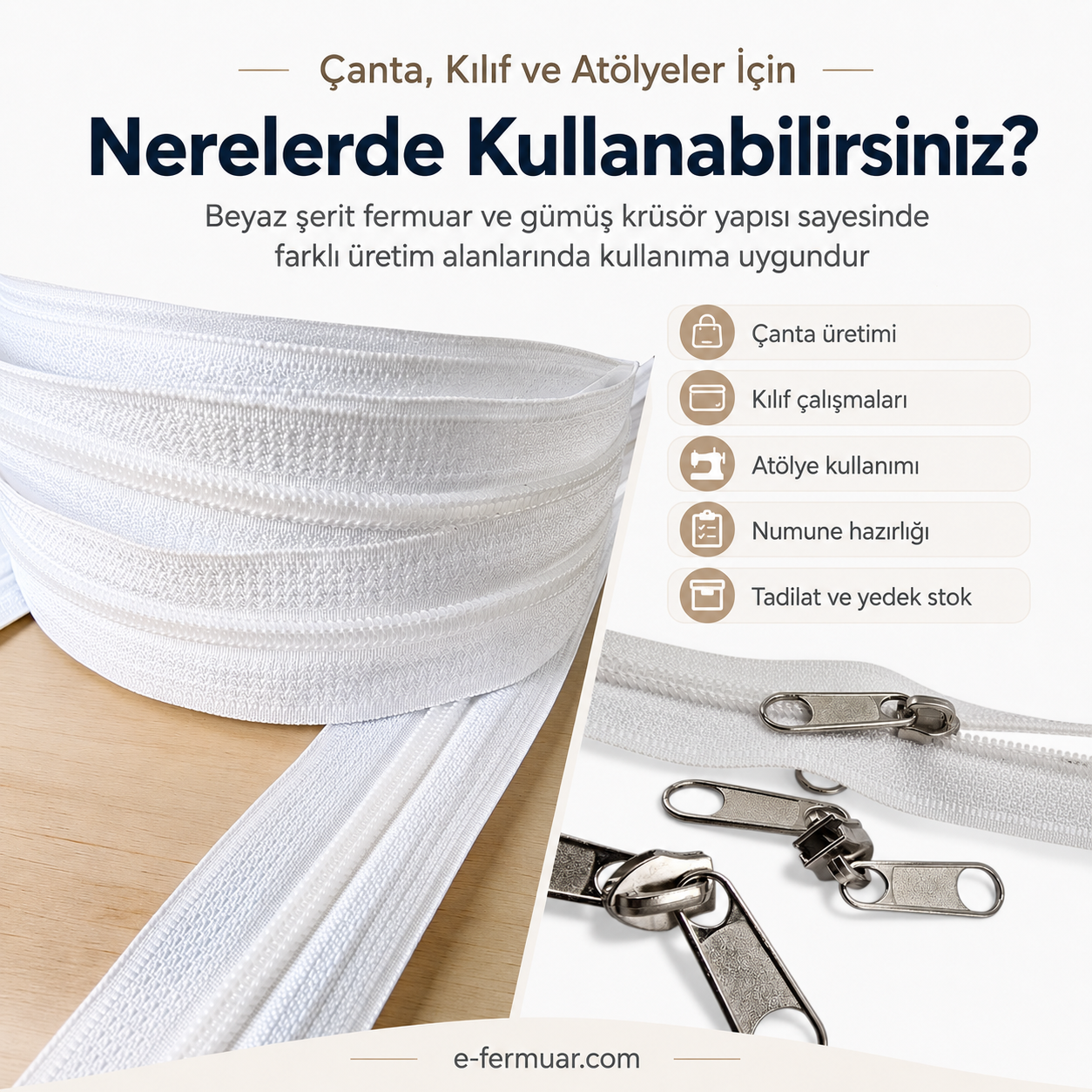 Nylon Tape Zipper Set for Bags, Cases, and Workshops - #5, 100 Metres + 50 Sliders - ST-0009T10-100M50C