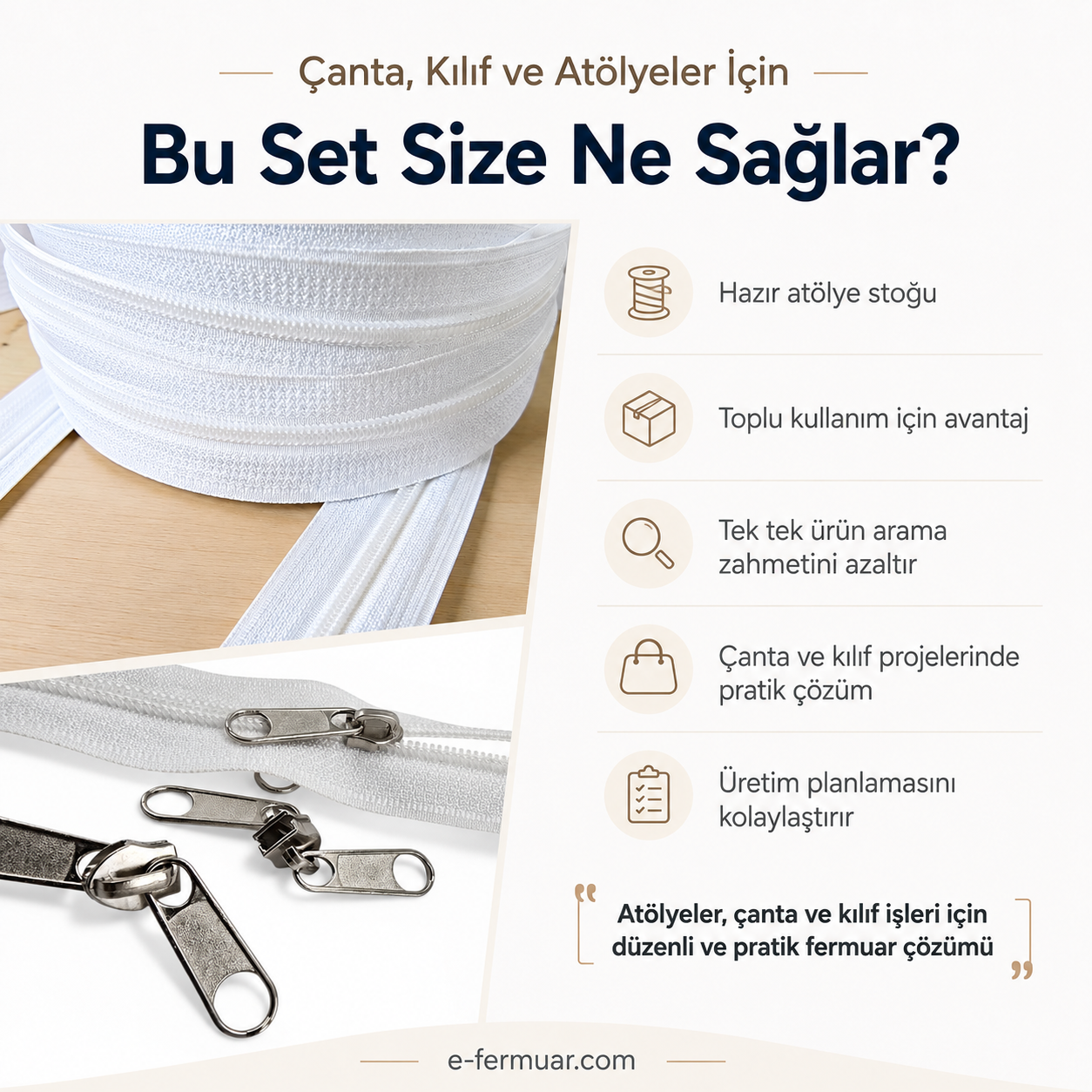 Nylon Tape Zipper Set for Bags, Cases, and Workshops - #5, 100 Metres + 50 Sliders - ST-0009T10-100M50C