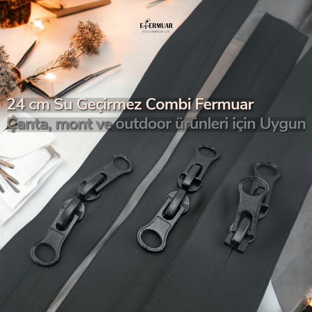 24 cm Waterproof  Zipper  P00024PRC