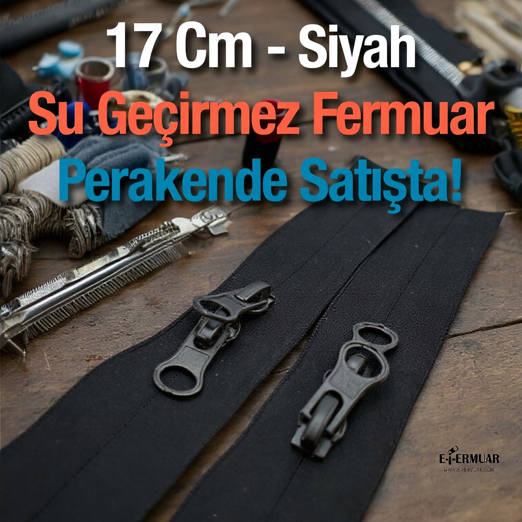 Su Geçirmez 17 cm Fermuar  ZP00017PR