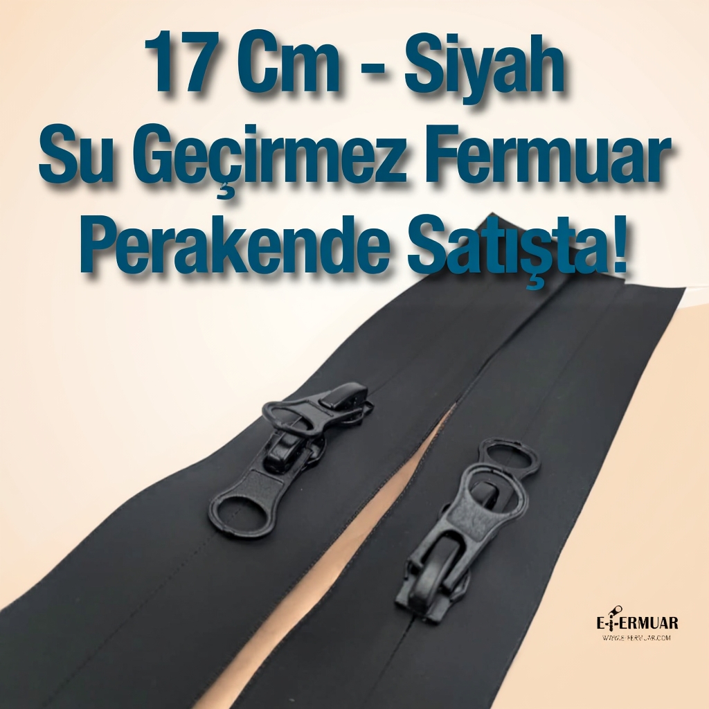 Su Geçirmez 17 cm Fermuar  ZP00017PR