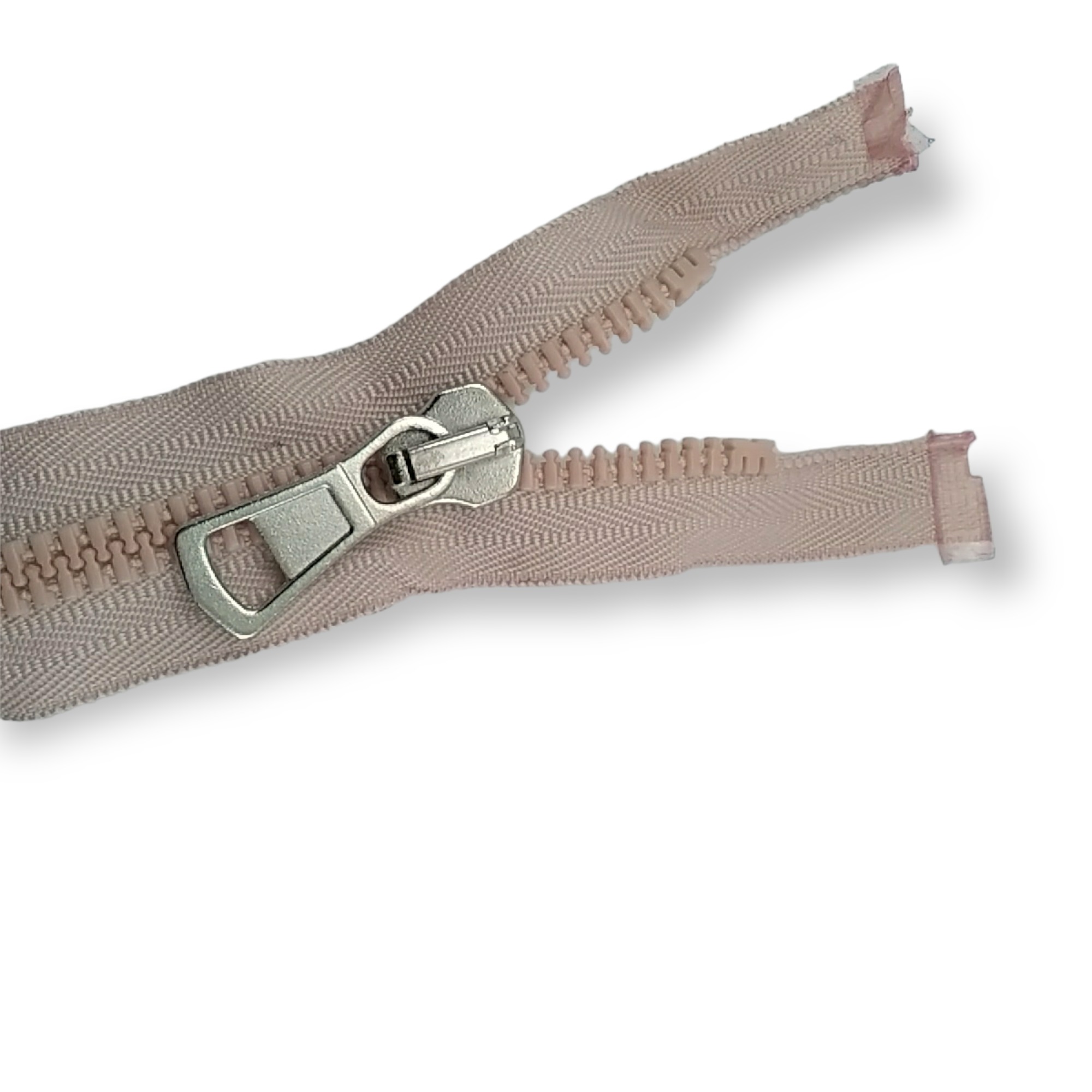 Molded Zipper 80 cm, 31,50" #9 Metal Imatation Metalized Teeth Open End - Separe ZPK0080T9MGK