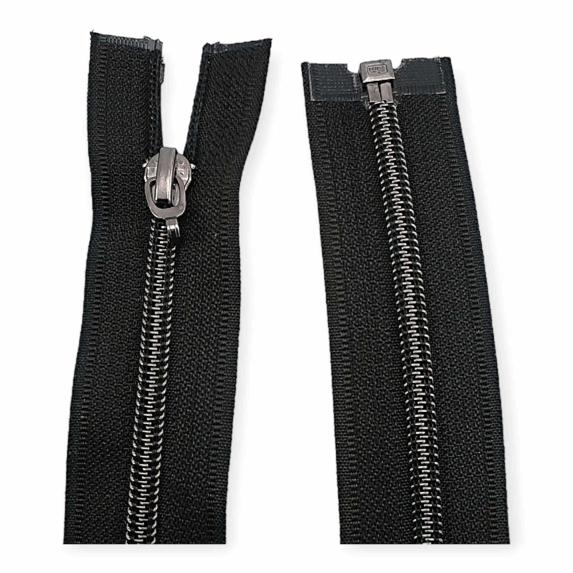 35 cm #5 13,78" Nylon Coil Metallic Teeth Jacket Zipper Open End - Separating ZPSM0035T10
